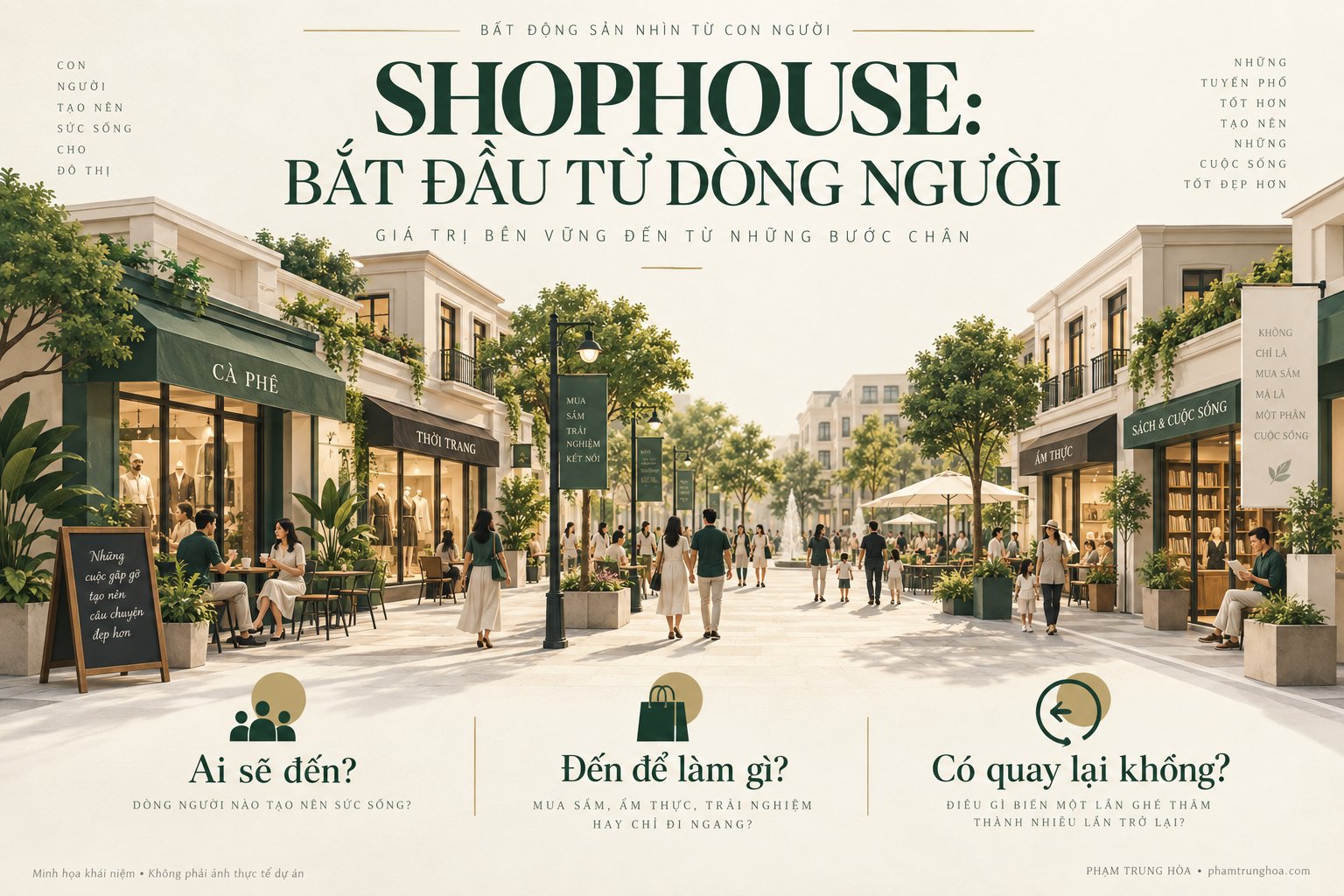Shophouse The Global City bắt đầu từ dòng người