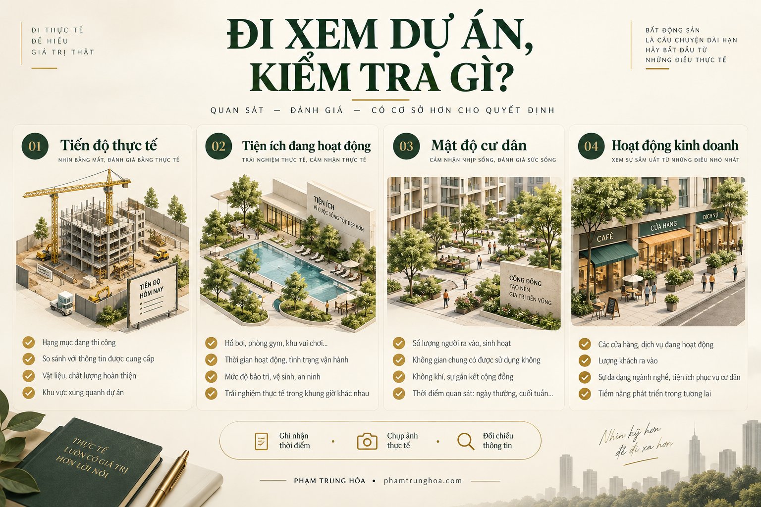 Checklist kiểm tra khi đi xem dự án The Global City