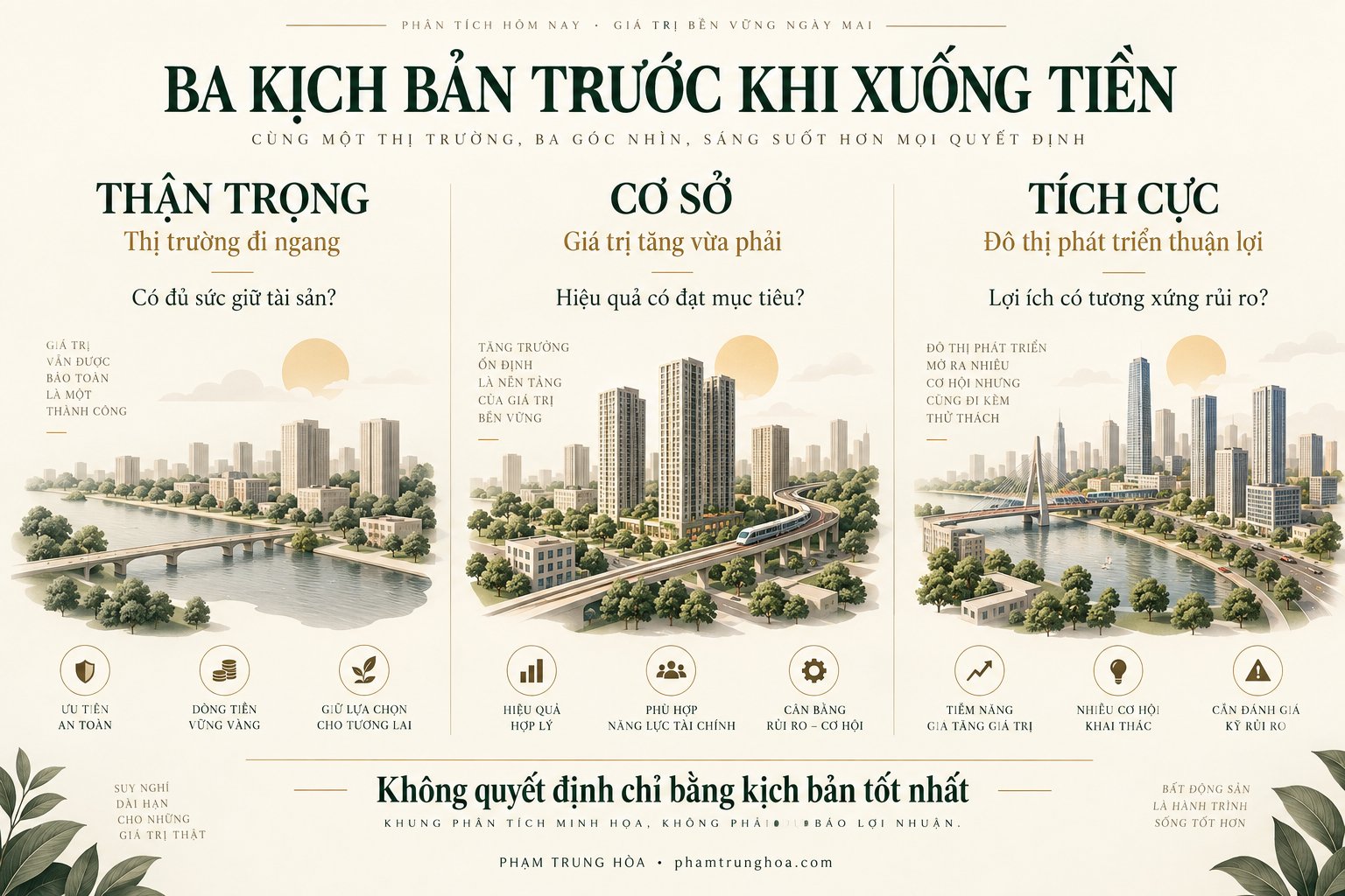 Ba kịch bản trước khi xuống tiền mua The Global City