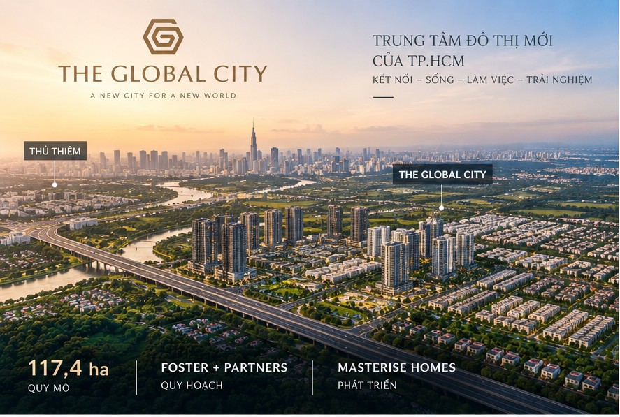 Phối cảnh tổng thể mặt bằng quy hoạch The Global City