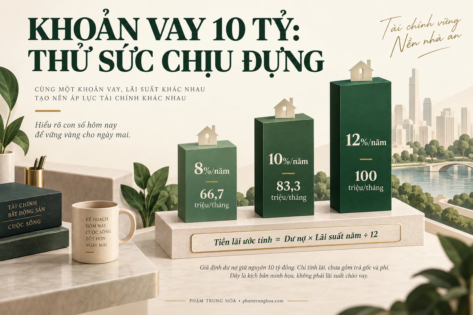 Stress-test khoản vay 10 tỷ khi mua The Global City